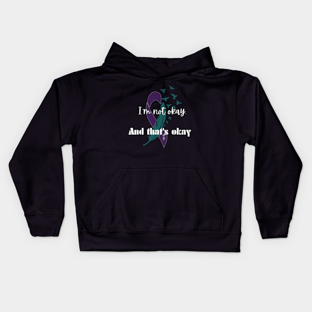 I'm Not Okay Kids Hoodie by Terri Anne Browning 